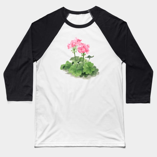 April 24th birthday flower Baseball T-Shirt by birthflower